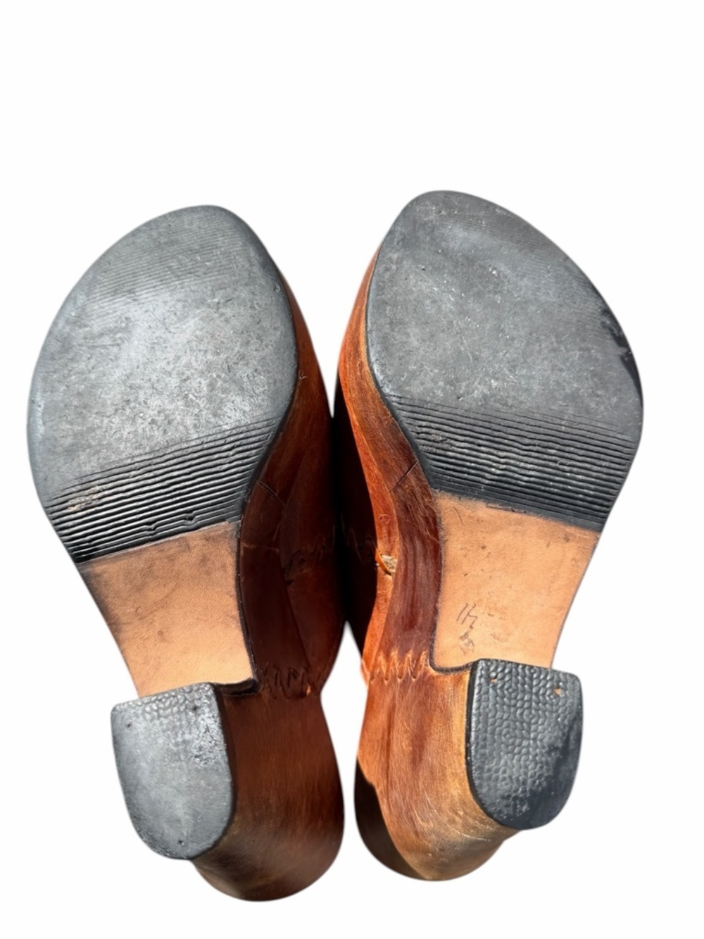 Frye  Leather western distressed mules 6.5 - Picture 4 of 9